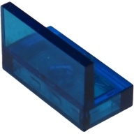 Lego panel lavička 1x2x1, průhledná tmavě modrá (4118774, 4163291)